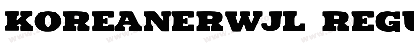 KoreanERWJL Regular字体转换